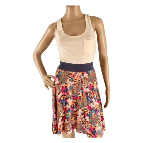 Free People Dresses & Skirts - Free People Cream Pink Tank Dress